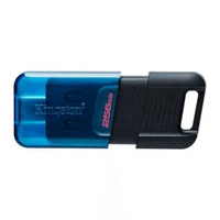 Imagem da oferta Pen Drive 256GB Kingston DataTraveler 80 M USB-C 3.2 Gen 1 Leitura de 200MB/s - DT80M/256GB