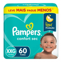 Imagem da oferta Fralda Pampers Confort Sec XXG 60 unidades