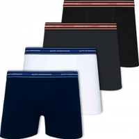 Imagem da oferta Kit 4 Cuecas Boxer Lupo Original Em Algodão Adulto Box Masculina Confortavel Atacado 523