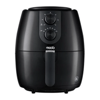 Imagem da oferta Air Fryer Moob 4 Litros Antiaderente Timer 60 Minutos Aviso Sonoro e Desligamento Automático Cesto Removível Com Trava