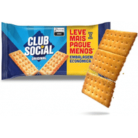 Imagem da oferta 3 Pacotes Biscoito Salgado Club Social - 288g