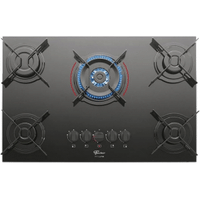 Imagem da oferta FISCHER COOKTOP À GÁS 5 BOCAS TRIPLA CHAMA FIT LINE MESA VIDRO PRETO BIVOLT - 26300-57079