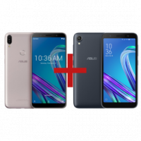 Imagem da oferta Zenfone Max Pro (M1) 3GB/32GB Prata + ZenFone Live (L1) Quadcore Preto