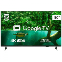 Imagem da oferta Smart TV 50\" Ultra HD 4K Philips 50PUG7408/78 com Google TV HDR10+ Dolby Vision Dolby Atmos Bluetooth 5.0 e Chromecast Integrado