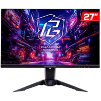 Imagem da oferta Monitor Gamer AsRock 27" IPS QHD 1ms 180Hz Wifi FreeSync HDMI/DP - PG27QFT2A