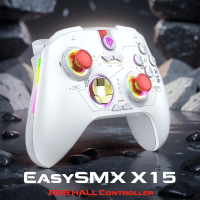 Imagem da oferta (Moedas) Controle sem Fio EasySMX X15 Hall Effect RGB para PC Celular e Nintendo Switch