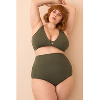 Imagem da oferta Parte de Baixo Hot Pants Faixas Plus Size - Flaminga