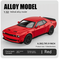 Imagem da oferta Miniatura Escala 1:32 Carro Dodge Challenger com Som e Luz