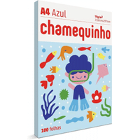 Imagem da oferta Chamequinho Papel A4 210 x 297mm 100 Folhas Azul