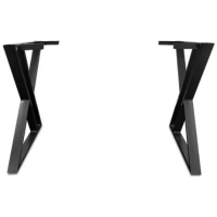 Imagem da oferta Pé Base De Mesa Industrial Tampo Redondo Quadrado Até 180x90 Cor Preto