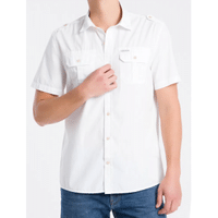 Imagem da oferta Camisa Mc Reg Liso Utilit Reat Amac - Branco