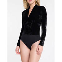 Imagem da oferta Body Ml Slim Liso Veludo Decote - Preto