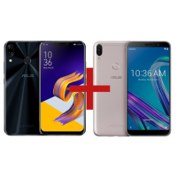 Imagem da oferta Smartphones Asus ZenFone 5 4GB RAM 128GB + ZenFone Max Pro (M1) 4GB RAM 64GB