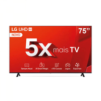 Imagem da oferta Smart TV LED 75" LG ThinQ AI 4K 75UT8050PSA