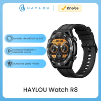 Imagem da oferta HAYLOU-R8 Smartwatch, 1,43 "AMOLED HD Display, Chamada Bluetooth, Assistente de Voz, Dureza de Grau Mulitário, Relógio Inteligente