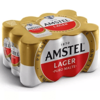 Imagem da oferta Pack Cerveja Amstel Lager Puro Malte Lata 269ml – 12 Unidades