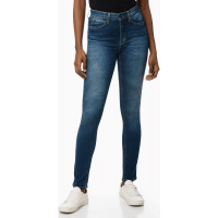 Imagem da oferta Calça Jeans Feminina Five Pockets Body Skinny Destroyed Cintura Alta Calvin Klein - Tam 34