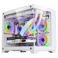 Imagem da oferta Gabinete Gamer Liketec Mad Rock Snow Mid Tower Vidro Temperado M-ATX White Sem Fonte Sem Fan MADROCK SNOW 2077