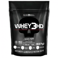 Imagem da oferta Whey 3hd Black Skull Morango Em Sachê De 837g