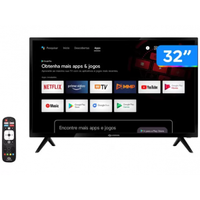 Imagem da oferta Smart TV 32” HD D-LED Rig Vizzion BR32D1SA - IPS Wi-Fi 2 HDMI 2 USB