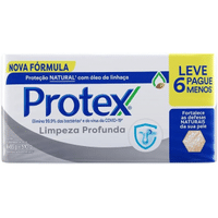 Imagem da oferta Sabonete em Barra Protex Limpeza Profunda 85g 6 unidades