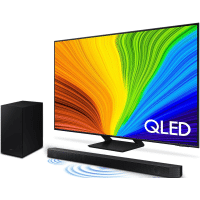 Imagem da oferta Combo Smart TV Samsung 55" QLED 4K 55Q70D 2024 + Soundbar HW-Q600C