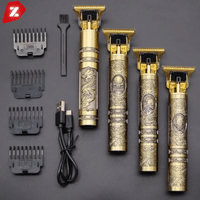 Imagem da oferta Máquina De Cortar Cabelo Para Barba Masculina Designer Aleatório Elétrico Profissional