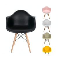 Imagem da oferta Cadeira Eames Com Braço Arm DSW Base em Madeira Sala Jantar