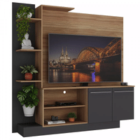 Imagem da oferta Estante Home Theater para TV até 55'' com 2 Portas Denver - Multimóveis