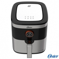 Imagem da oferta Fritadeira Elétrica Sem Óleo Oster 2 em 1 Black Inox 4,8L - OFRT660