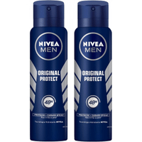 Imagem da oferta Kit NIVEA Desodorantes Antitranspirante Aerosol Nivea Men Original Protect 48h 150ml - 2 unidades