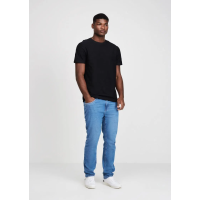 Imagem da oferta Camiseta Masculina Em Malha Texturizada Gola Redonda - Preto