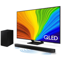 Imagem da oferta Combo Smart TV 55" Samsung QLED 4K 55Q70D 2024 + Soundbar Samsung HW-Q600C