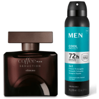 Imagem da oferta Kit Dia dos Pais Coffee Man Seduction: Desodorante Colônia 100ml + Desodorante MEN 90g/150ml