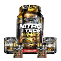 Imagem da oferta Creatina + Glutamina + Whey Isolate + 2 doses únicas - Muscletech