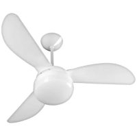 Imagem da oferta Ventilador De Teto Ventisol Fênix Led Branco 130w Com 3 Pás De Plástic, 960mm De Diâmetro 127 v