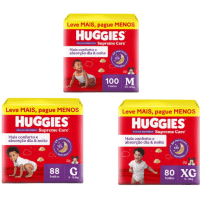 Imagem da oferta Seleção de Fralda Huggies Supreme Care Roupinha