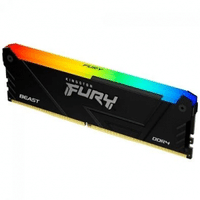 Imagem da oferta Memória RAM Kingston Fury Beast RGB 16GB 3200MHz DDR4 CL16 Preto - KF432C16BB12A/16