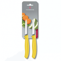 Imagem da oferta Jogo De Facas Swiss Classic Victorinox Amarela 8cm 2 Peças