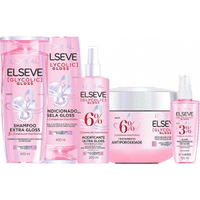 Imagem da oferta Kit Glycolic Gloss Shampoo + Condicionador + Acidificante + Creme de Tratamento + Sérum