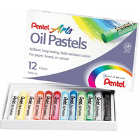 Imagem da oferta Pentel Giz Pastel Oleoso 12 Cores PHN-12