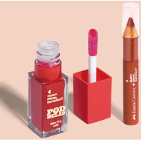 Imagem da oferta Combo Balm Tint Jelly Vermelho ao Vivo QDB Pod Delas 6,5ml + Lápis Jumbo 3 Em 1 Damasco QDB E Faber-Castell 1,2g