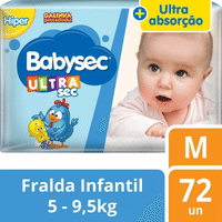 Imagem da oferta Fralda Infantil Ultrasec Galinha Pintadinha Babysec Gênero Sem gênero Tamanho M