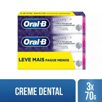 Imagem da oferta Creme Dental Clareador Oral-B 3D White Brilliant Fresh 70g - 3 Unidades