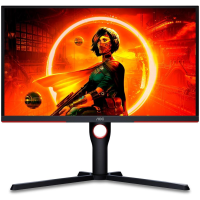 Imagem da oferta Monitor Gamer AOC 24.5" LED FHD Wide 240Hz 0.5ms HDMI e DisplayPort 119,9% sRGB HDR 10 FreeSync Premium VESA - 25G3ZM