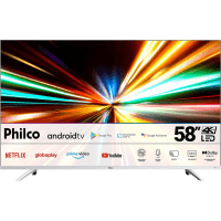 Imagem da oferta Smart TV Philco 58” 4K LED Dolby Audio - PTV58GAGSKSBL