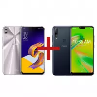 Imagem da oferta ZenFone 5Z 6GB/128GB Prata + ZenFone Max Shot 4GB/64GB Preto