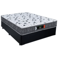 Imagem da oferta Cama Box Casal + Colchão Ortopédico Resistente Pró D28 Prime Colchões 138x188x60 Preto - Cama Box Casal