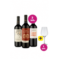 Imagem da oferta Kit 3 por 99 - Lançamentos Cabernet Sauvignon + Taça Cristal Grátis