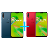 Imagem da oferta Zenfone Max Shot 3GB/32GB Azul + ASUS Zenfone Max Plus (M2) 3GB/32GB Vermelho